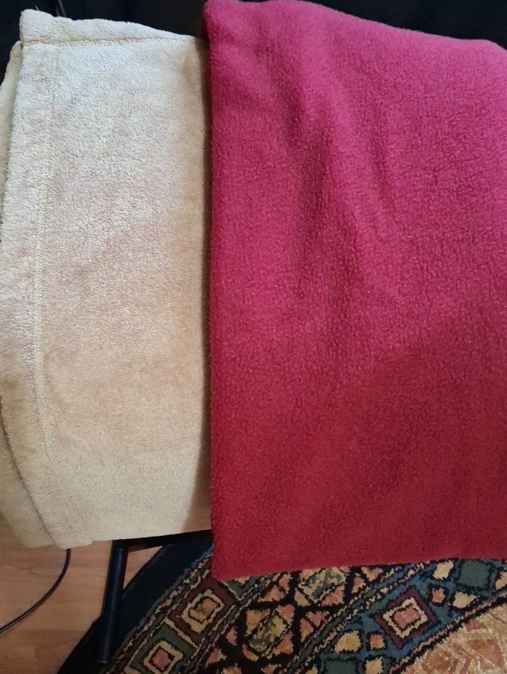 Charter Club Two-Tone Red and Tan Throw Blanket